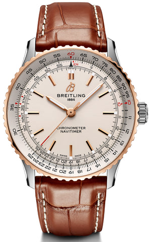 Breitling Watch Navitimer Automatic 41 Steel &amp; 18k Red Gold Leather U17329F41G1P1