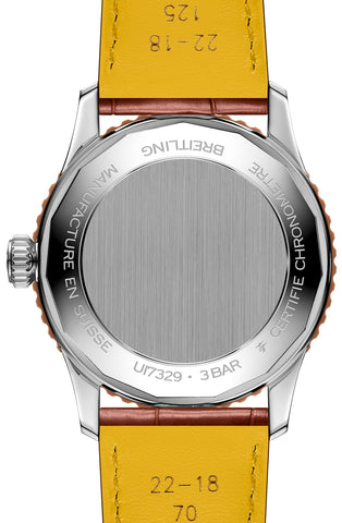 Breitling Navitimer 41 Steel & 18k Red Gold Leather Watch