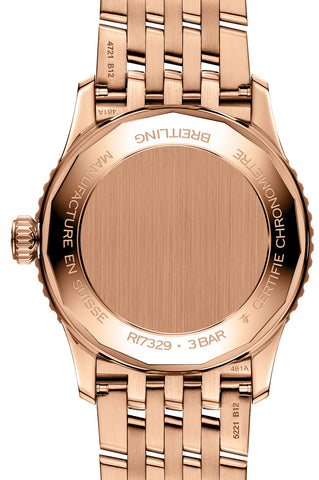 Breitling Navitimer Automatic 41 18k Red Gold Bracelet Watch