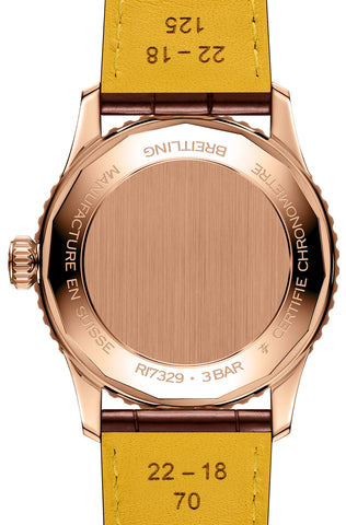 Breitling Navitimer Automatic 41 18k Red Gold Leather Watch