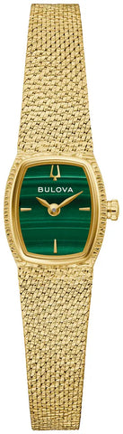 Bulova Goddess of Time Malachite Stone Watch 97L184