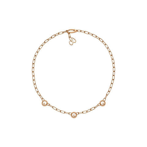 Chopard Happy Diamonds Icons 18ct Rose Gold 0.15ct Diamond Necklace