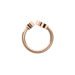 Chopard Happy Hearts 18ct Rose Gold Diamond Mother of Pearl Ring 829482-5308