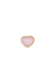 Chopard Happy Hearts 18ct Rose Gold Pink Opal Single Earring, 83A086-5622