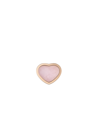 Chopard Happy Hearts 18ct Rose Gold Pink Opal Single Earring, 83A086-5622