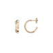Chopard Ice Cube 18ct Rose Gold 0.24ct Diamond Hoop Earrings