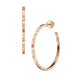 Chopard Ice Cube 18ct Rose Gold Hoop Earrings
