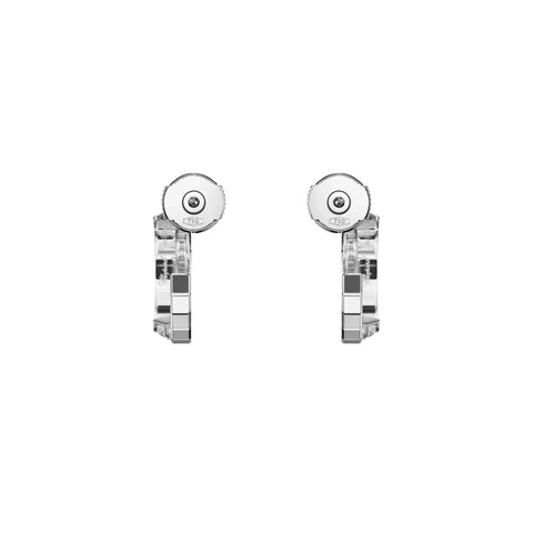 Chopard Ice Cube 18ct White Gold 0.24ct Diamond Hoop Earrings