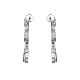 Chopard Ice Cube 18ct White Gold 0.66ct Diamond Large Hoop Earrings