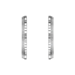 Chopard Ice Cube 18ct White Gold 0.66ct Diamond Large Hoop Earrings