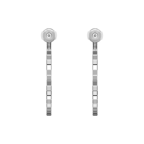 Chopard Ice Cube 18ct White Gold Hoop Earrings