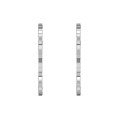 Chopard Ice Cube 18ct White Gold Hoop Earrings