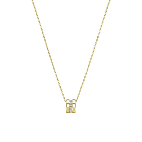 Chopard Ice Cube 18ct Yellow Gold 0.14ct Diamond Pendant