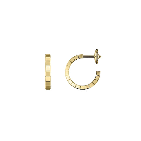 Chopard Ice Cube 18ct Yellow Gold Hoop Earrings