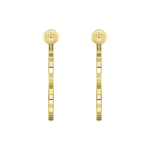 Chopard Ice Cube 18ct Yellow Gold Hoop Earrings