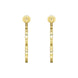 Chopard Ice Cube 18ct Yellow Gold Hoop Earrings