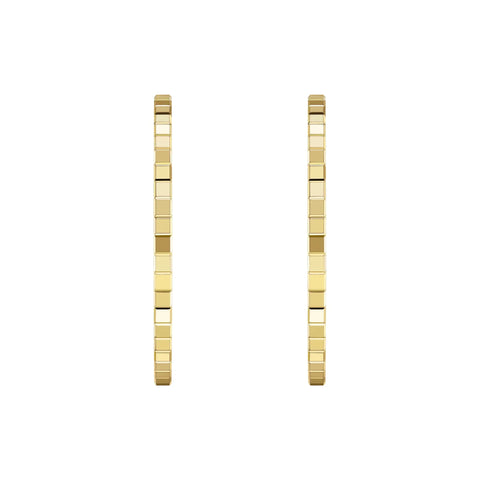 Chopard Ice Cube 18ct Yellow Gold Hoop Earrings