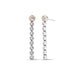 Clogau Celebration Silver Drop Hoop Earrings