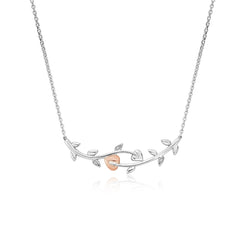 Clogau Vine of Life White Topaz Sterling Silver Necklace 3STOL0237