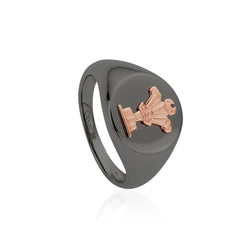 Clogau I Am Wales Sterling Silver Signet Ring, 3SIAWSR