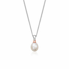 Clogau Welsh Beachcomber Sterling Silver Freshwater Pearl Pendant 3SBCH0633