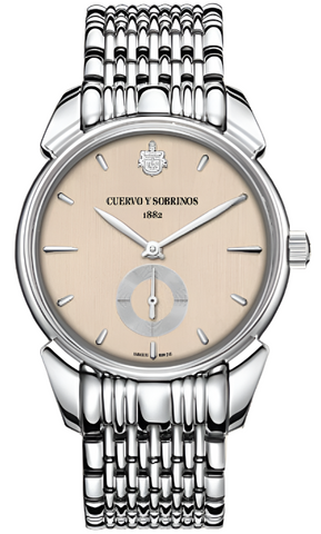 Cuervo y Sobrinos Historiador Asturias Pequenos Segundos Watch 3102B.1LE