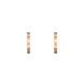 Chopard Ice Cube 18ct Rose Gold Hoop Earrings