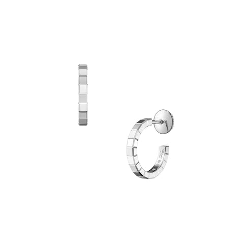 Chopard Ice Cube 18ct White Gold Hoop Earrings