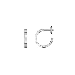 Chopard Ice Cube 18ct White Gold Hoop Earrings