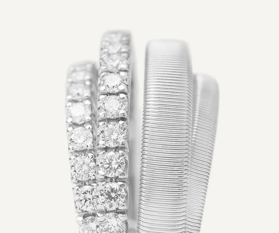 Marco Bicego Masai 18ct White Gold Coil 0.70ct Diamond Ring