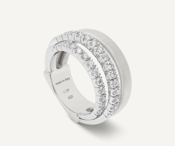 Marco Bicego Masai 18ct White Gold Coil 0.70ct Diamond Ring