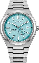 Citizen Super Titanium Zenshin Automatic Textured Blue Watch NJ0180-80M
