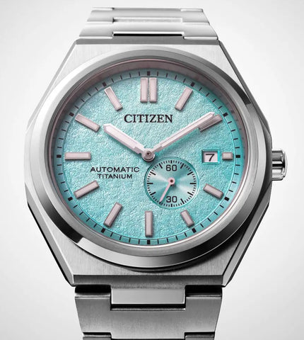 Citizen Super Titanium Zenshin Automatic Textured Blue Watch