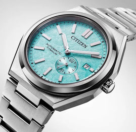 Citizen Super Titanium Zenshin Automatic Textured Blue Watch