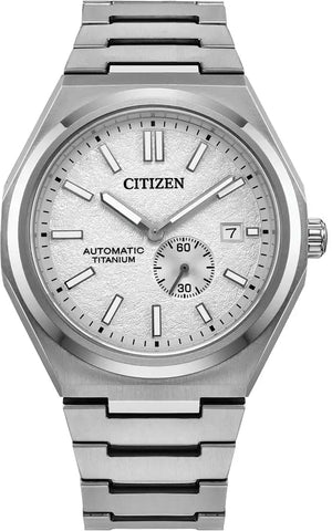 Citizen Super Titanium Zenshin Automatic Textured White Watch NJ0180-80A