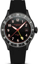 Duckworth Prestex Broadgate GMT Black Black Rubber Watch D760-01-AR
