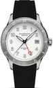 Duckworth Prestex Broadgate GMT White Black Rubber Watch D760-02-AR