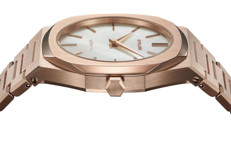 D1 Milano Watch Ultra Thin Pearl Gold