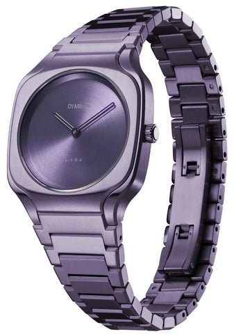D1 Milano Square Disco Purple Watch