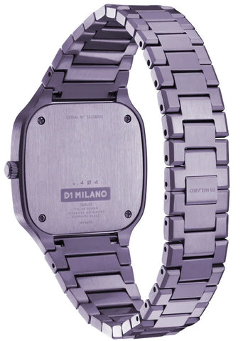 D1 Milano Square Disco Purple Watch