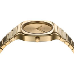 D1 Milano Square Disco Gold Watch