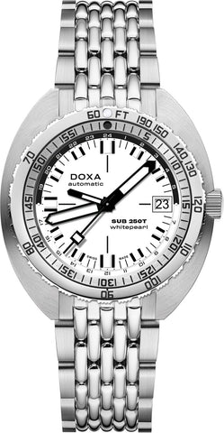 Doxa Watch SUB 250T GMT Whitepearl Bracelet 855.10.011.10