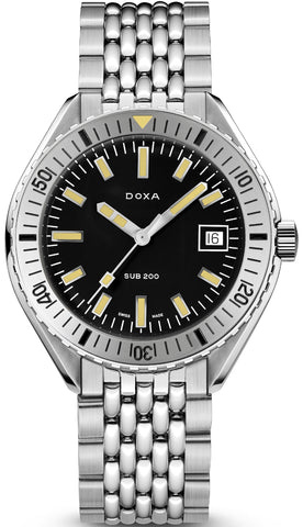 Doxa Sub 200 Sharkhunter Stainless Steel Bracelet Watch 796.10.101.10