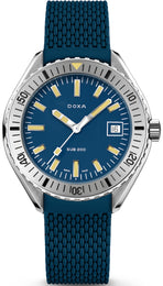 Doxa Sub 200 Caribbean Blue Rubber Watch 796.10.201.32