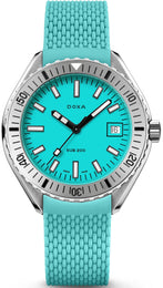 Doxa Sub 200 Aquamarine Turquoise Rubber Watch 796.10.241.25