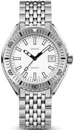 Doxa Sub 200 Whitepearl Stainless Steel Bracelet Watch 796.10.011.10