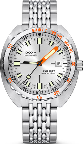 Doxa Sub 750T Searambler Bracelet Watch 825.10.021.10