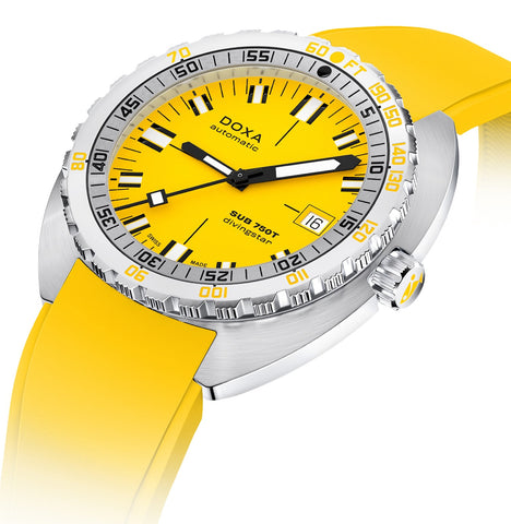 Doxa Sub 750T Divingstar Yellow Rubber Watch product image