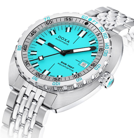 Doxa Sub 750T Aquamarine Bracelet Watch product image