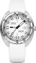 Doxa Sub 750T Whitepearl White Rubber Watch 825.10.011.23
